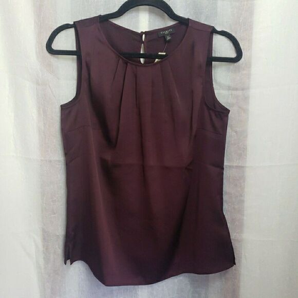 NWT Talbots Silky Tank Top Effortless Classic Timeless Simple Sheer Women's PS - Picture 1 of 10
